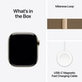 thumbnail image 5 of Apple Watch Series 11 [GPS + Cellular 46mm] Smartwatch with Gold Titanium Case with Gold Milanese Loop - S/M, 5 of 10