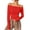 Red, variant on Wangmeiwg Womens Off The Shoulder Tops Long Sleeve Basic T Shirts Going Out Cute Fall Fashion 2024 Thermal Shirt Boys