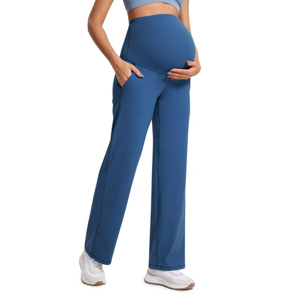Pantalones anchos para maternidad CRZ YOGA Butterluxe con bolsillos