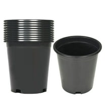 netuera 10-Pack 1 Gallon Premium Black Nursery Pot Plant Container Garden Planter Pots
