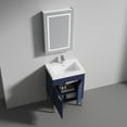 thumbnail image 3 of 24" Freestanding Bathroom Vanity with Sink & Mirror & Medicine Cabinet - Chrome Hardware - Navy Blue, 3 of 8