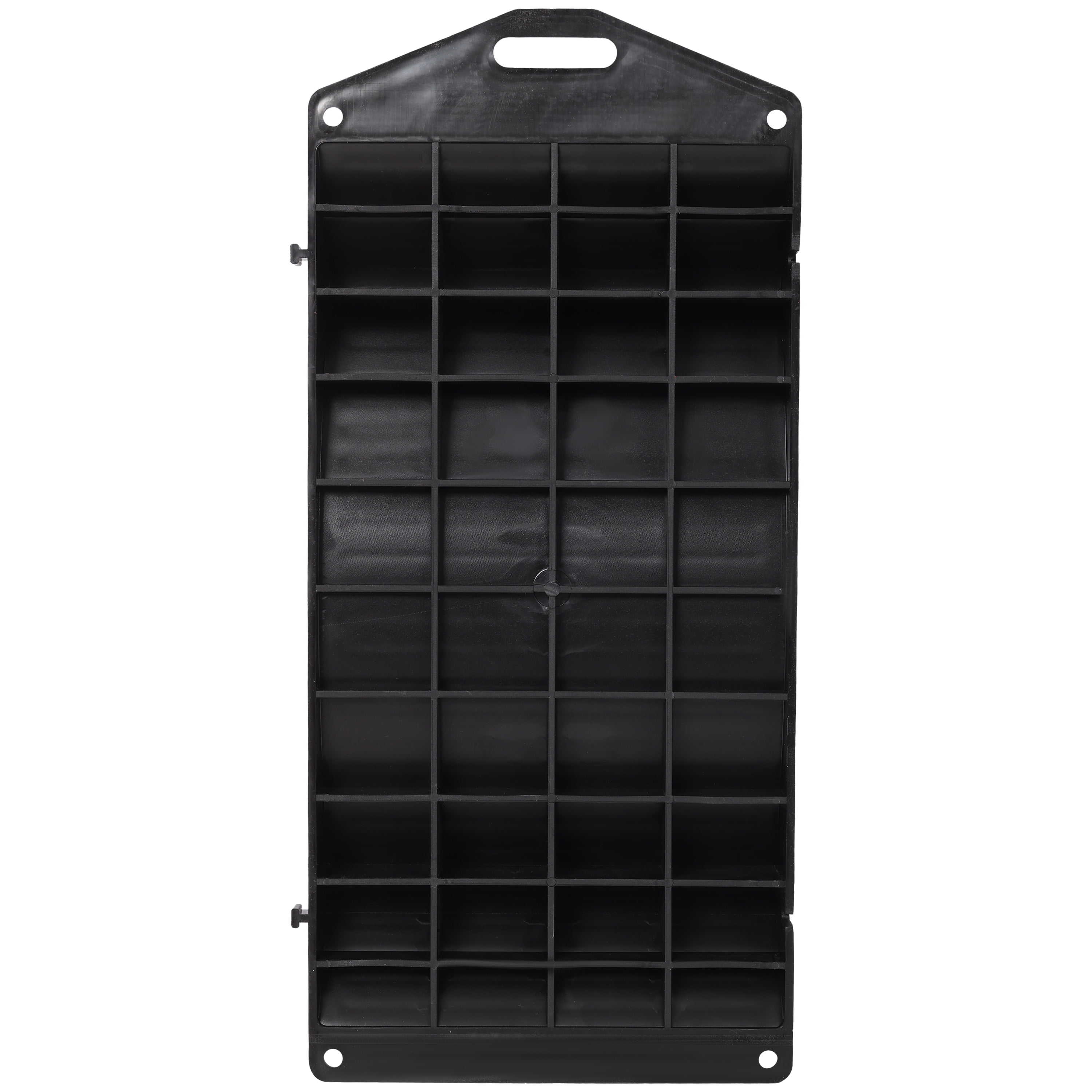 4-Pack Tire Saver Ramps, Anti-Slip Hard Plastic, Black