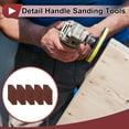 thumbnail image 2 of Unique Bargains 51 Pcs Sanding Discs Wet Dry Waterproof Micro Zip Detail Sander Hook & Loop Sandpaper for Woodworking 1.18"x3.54" 1000 Grit Red Aluminum Oxide, 2 of 6