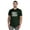 Heather( dark green), variant on Inkmeso Men's Graphic Quote Baby Daddy Tshirt For Dads Round Neck with V Cut Shirt