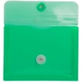 thumbnail image 2 of JAM Paper Plastic Envelopes with Button & String Tie Closure, Index Size, 5 1/2 x 7 1/2, Green, 3/Pack, 2 of 2