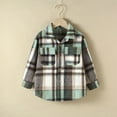 thumbnail image 2 of FUZHIQ Baby Boys' Button-Down & Dress Shirts Toddler Boys Girls Children Autumn Winter Long Sleeve Blouse Tops Plaid 7 Colors Outwear ,2-3 Years, 2 of 5