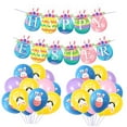 thumbnail image 4 of MLINS Beautiful Blue Latex Party Balloons for Easter Celebration Decor Set with Banners and Ribbons, 4 of 8