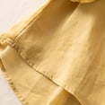 thumbnail image 5 of WTXUE Cotton Linen Sleeveless Tank Tops Boho V Neck Button Tees Shirts Sleeveless Fashion T-Shirts Casual Blouse Loose Fit Loose Fitting Tops Gauze Peasant Summer Blouse Yellow Xxl, 5 of 5