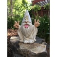 thumbnail image 6 of GlitZGlam Rocker Gnome – “George” – Peace and Love - This Gnome Brings Peace and Love to All and Your Fairy Garden and Gnome Garden 10 Inches Tall Garden Gnome Figurine, 6 of 8