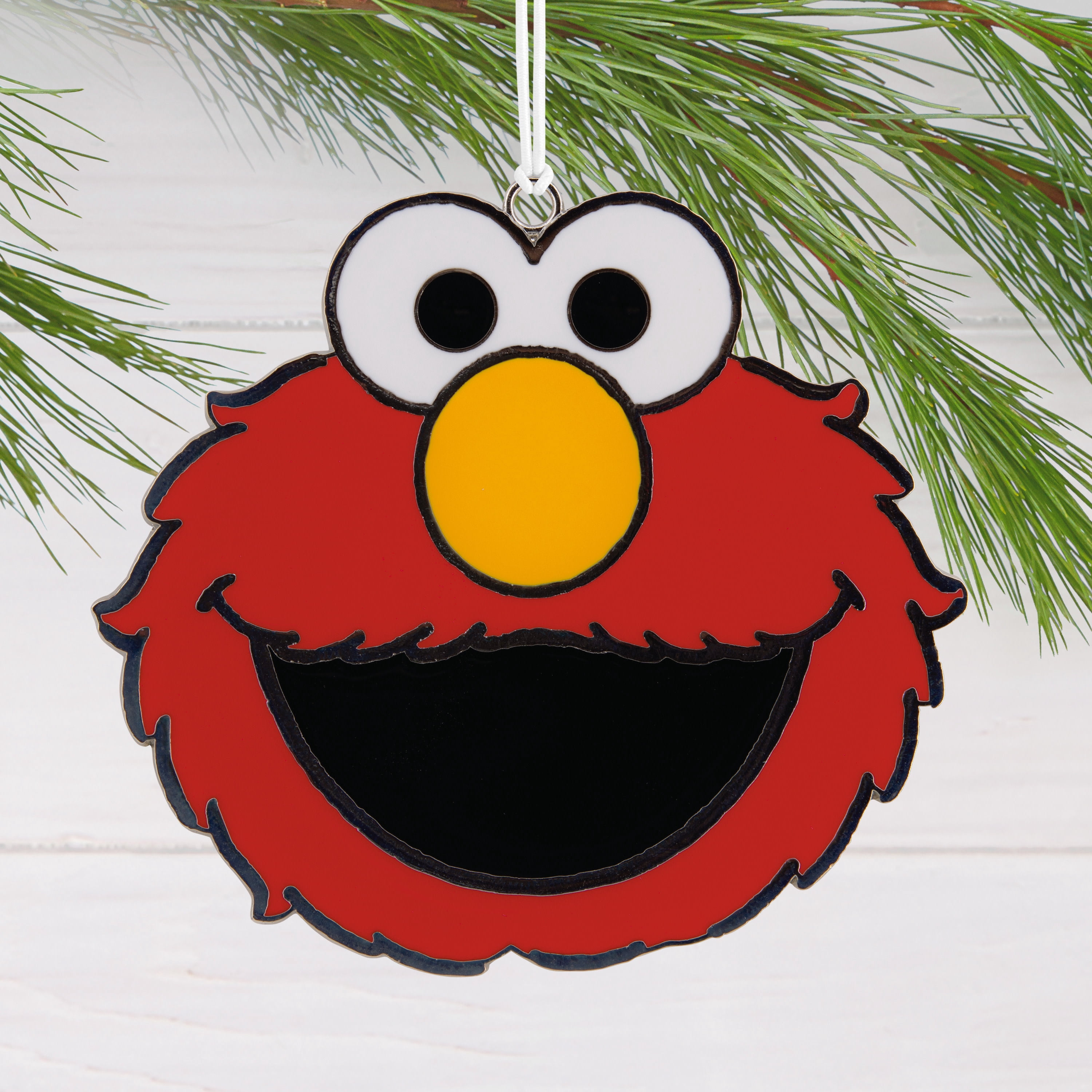 Hallmark Christmas Ornament (Sesame Street Elmo, Metal), 1 Count, 1 Count