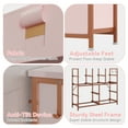 thumbnail image 5 of Jojoka 10-Drawer Dresser Chest of Drawers for Bedroom, Fabric Storage Organizer With Wood Top, Side Pockets & Hooks Cabinet for Living Room, Entryway, Hallway, Closet, Girl Pink, 5 of 7