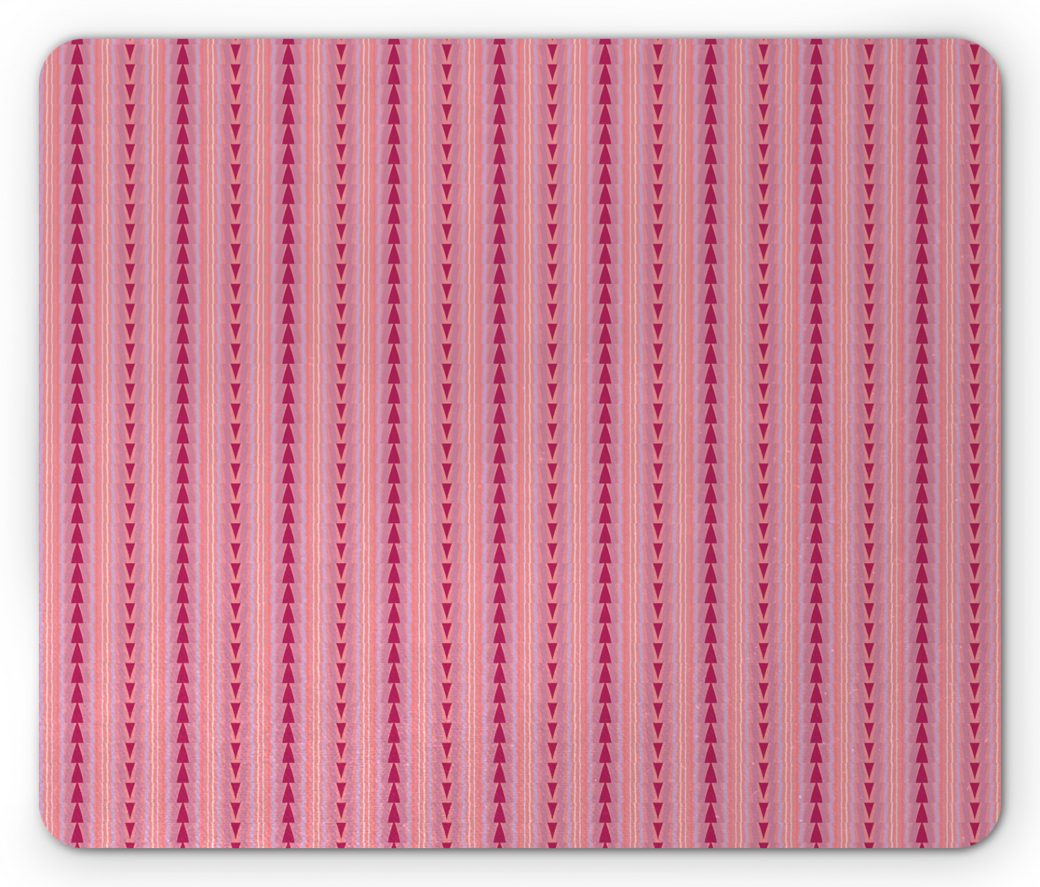 Repeat Pattern Note Pad Abstract Mouse Pad, Blended Pink Toned Colors Flowing Triangles ...