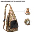 thumbnail image 2 of Japanese Foodie Shoulder Bag - Delicious Sushi Roll Design Crossbody Pack, Adjustable Strap Durable Sling Bag for Outings & Travel (Life is Better with Sushi!), 2 of 4