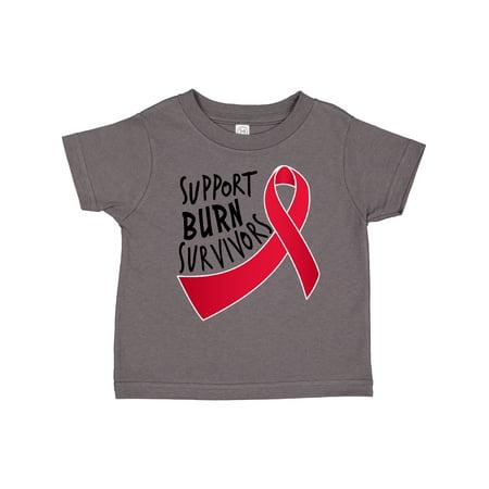 

Inktastic Support Burn Survivors- Red Ribbon Gift Toddler Boy or Toddler Girl T-Shirt