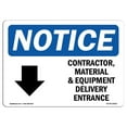 thumbnail image 1 of SignMission OS-NS-A-1218-L-10821 12 x 18 in. OSHA Notice Sign - Contractor, Material & Equipment, 1 of 1