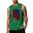 thumbnail image 2 of Men's America 250 Years Tank Top with Patriotic Flag Graphic and Sleeveless Design Featuring Vintage Distressed Print for Independence Day 2026 Memorial Day Celebrations Green XL, 2 of 4