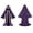 Purple, variant on Medieval Wizard Hooded Robe Faux Suede Long Sleeves Cloak Halloween Vampire Witch Cloak Fancy Cosplay Costume