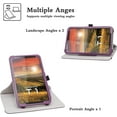 thumbnail image 4 of Labanema For Sunshine T1 Elite Case,360 Degree Rotary Stand Cover for Sunshine T1 Elite/SKY Devices SKY Pad 8/FOXX T8/Scepter 8/Hyudai Hytab Plus 8WB1 8" Tablet,Purple, 4 of 7