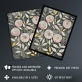 thumbnail image 2 of Artery8 Rose Flowers Pink Grey Folk Art Patterns Bedroom Art Print Framed Poster Wall Decor 12x16 inch, 2 of 5