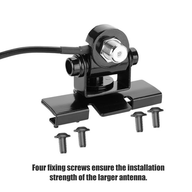 Tebru Mobile Radio Antenna Mount Bracket With Extend Cable, Car Antenna