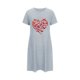 thumbnail image 5 of Camisón corto de talla grande para mujer, camisón de manga corta con estampado de pecho a la moda, camisón para mujer, 5 of 5