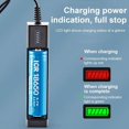 thumbnail image 3 of 1-Bay Universal Battery Charger for Li-ion Rechargeable Batteries, Portable Charger for Batteries Sizes 18650, 3 of 7
