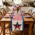 thumbnail image 1 of Aufmer Dual Theme Multi Purpose Long Table Cloth Soft Fabric Flexible Size Matching For Home Restaurant Holiday Tea Dining Scene Layout Ornament(33×120cm), 1 of 6