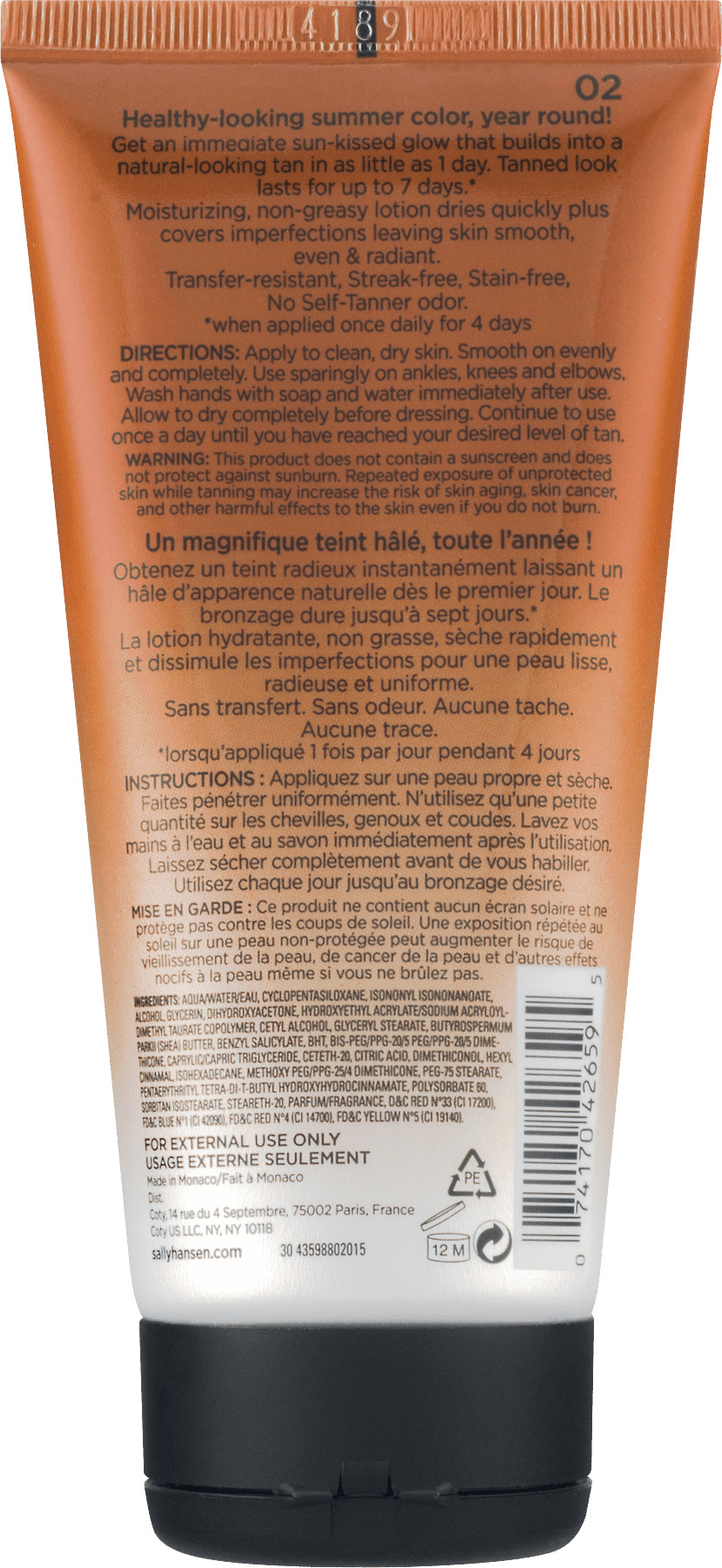Sally Hansen Airbrush Sun Gradual Tanning Lotion, Medium to Tan, 6 oz