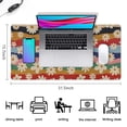 thumbnail image 5 of Long Mouse Pads for Desk,Pioneer Flower Floral Print Pattern Desk Mats on Top Of Desks, Desk Mouse Pad Extra Large with 3mm Non-Slip Base and Stitched Edge for Gaming,Office,Work,Home 31.5"x15.7", 5 of 6