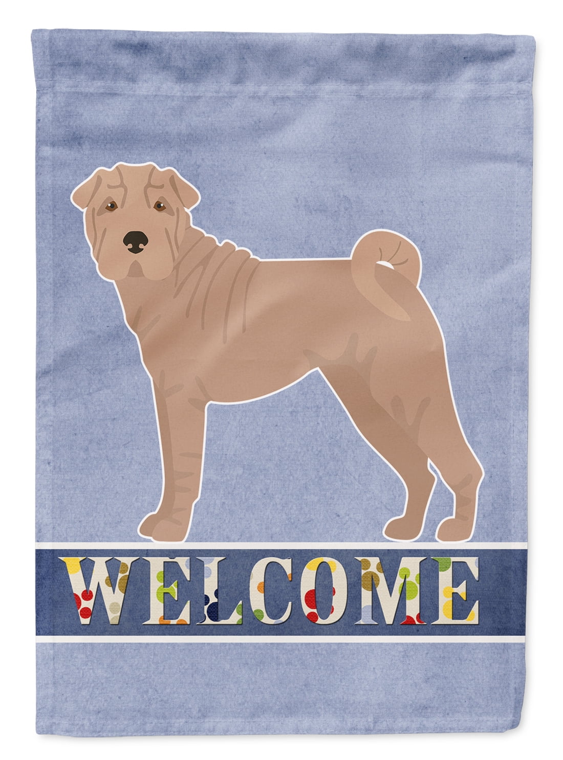 Shar Pei Welcome Garden Flag