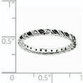thumbnail image 4 of Black and White Diamond Sterling Silver Ring, 4 of 7