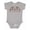 AC-Heather Grey, variant on Inktastic Dibs on the Cheesecake Boys or Girls Baby Bodysuit