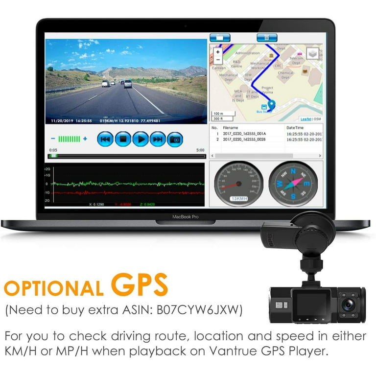 VANTRUE N2 PRO/[新品●未開封] Vantrue N2 Pro Dual 1080P Dash Cam with Night Vision, G-Sensor