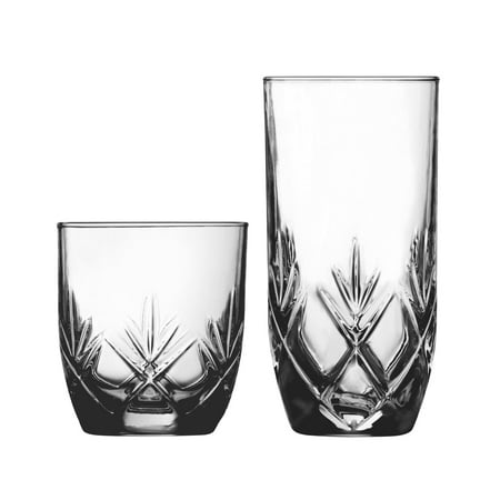 Anchor Hocking Fleur 16pc Drinkware Set