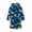 Blue, variant on LYMAYTER Boys Girls Bathrobe for Kids Baby Cartoon Prints Robe Toddler Comforts Night-Robe for 3-8 Years