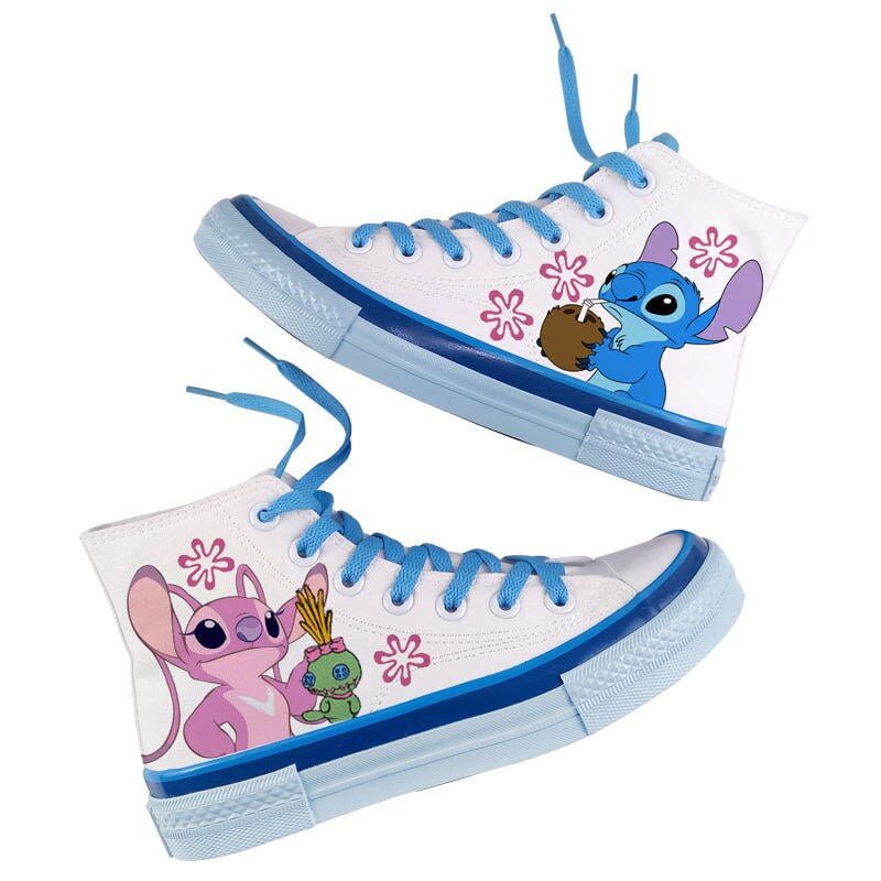 Disney Cartoon Stitch New Couple High top Canvas Shoes Korean Version of Breathable Unisex Sports Casual Shoes Size 35 40 Walmart