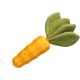 thumbnail image 1 of Squeaky Chew Toys for Dogs, Durable Natural Rubber Carrot Dog Toys, Teeth Cleaning Toy for Medium and Large Puppies (Yellow), 1 of 5