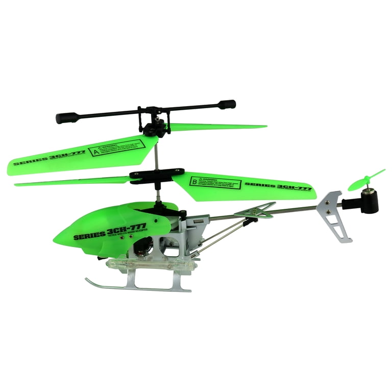 TX ヘリコプター 3.5CH-777 Series Tactical Wireless Indoor RC Helicopter, Neon