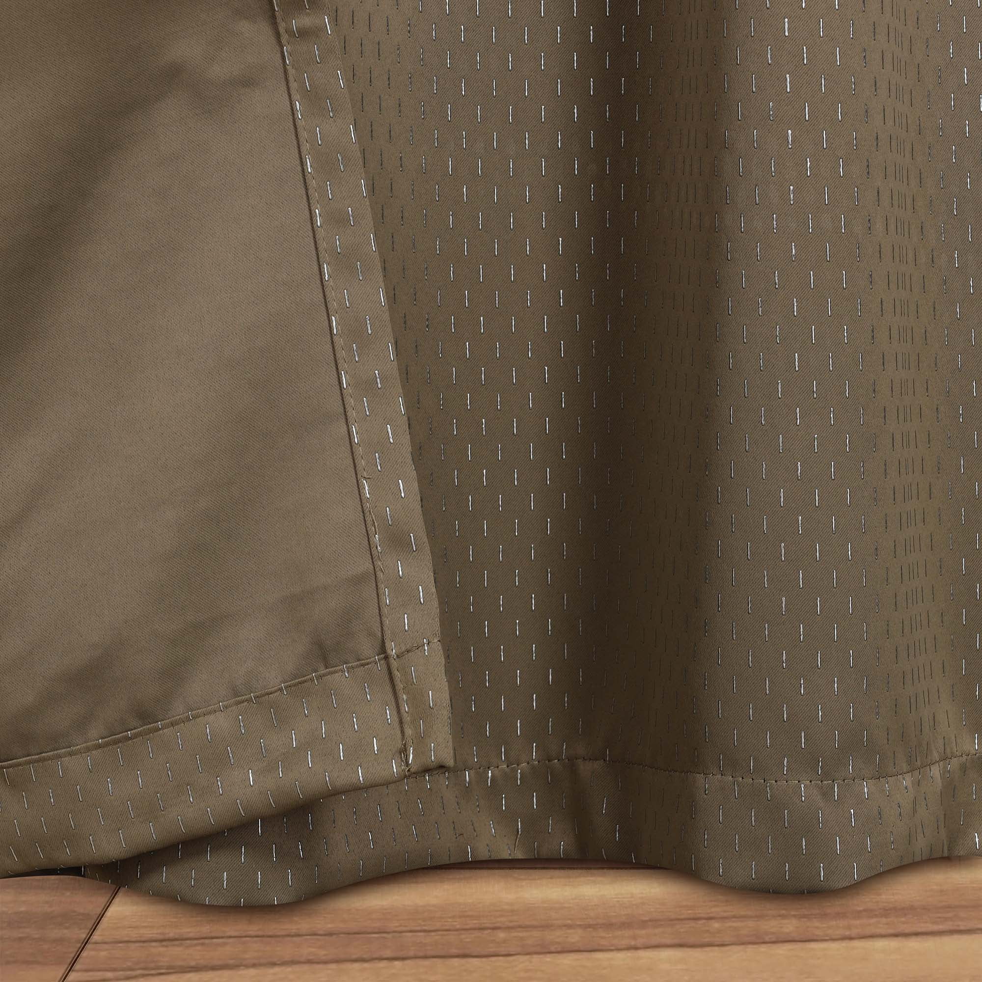 Superior Shimmer Blackout Curtains, Grommet Header, Set of 2, 42" X 84", Olive Green