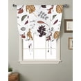 thumbnail image 2 of Thanksgiving Autumn Leaves White Window Curtain for Living Room Home Decor Blinds Drapes Kitchen Tie-up Short Curtains, 2 of 6