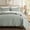 Soft Sea, variant on EVERGRACE 100% Cotton Scalloped Quilt Set, King, Light Sage Green
