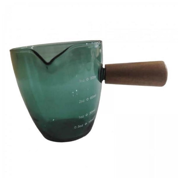 Jarra medidora,Taza medidora de vidrio taza medidora de café,Jarras medidoras para hornear Taza de café Cocina,Cocina Taza para mezclar jarra medidora de vidrio 120 ml,Espresso Bebidas
