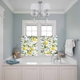 thumbnail image 3 of 2 Panels Kitchen Tier Curtains 39 Inch Length, Lemon Eucalyptus Grommets Window Treatment Curtain, Farm Country Leaf Plant Floral Fruit Thermal Curtains Drapes for Living Room/Bathroom, 3 of 9