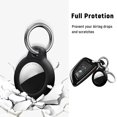 thumbnail image 4 of Airtag Keyring Holder for Apple Airtag Case, [2-Pack] Protective Airtags Keychain Tracker Cover with Air Tag Holder Airtag Key Ring for Keys, Bags, Luggage and Pet Collar (Black/White), 4 of 5