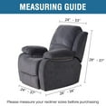 thumbnail image 3 of Primebeau Large 1-Piece Recliner Chair Cover, Spandex Stretch Slipcover, Black, 3 of 8