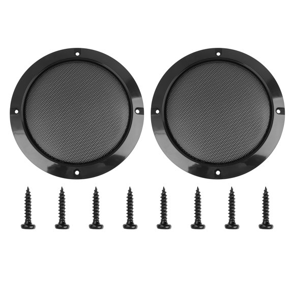 Unique Bargains 2pcs 5" Car Speakers Cover Mesh Audio Subwoofer Grill Protector