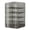 Gray, variant on Yucurem 5-Layers Detachable Food Storage with Magnetic Door, Transparent Gray Plastic Stackable Storage Container for Bakery Cookies Donuts, 10.63" x 9.45" x 16.93"