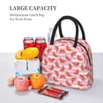 thumbnail image 5 of Salouo Sweet Watermelon for Insulated Lunch Bag for Women/Men - Leakproof Cooler Tote Bag Organizer - Reusable Lunch Box for Office Picnic Hiking Beach-One Size, 5 of 6