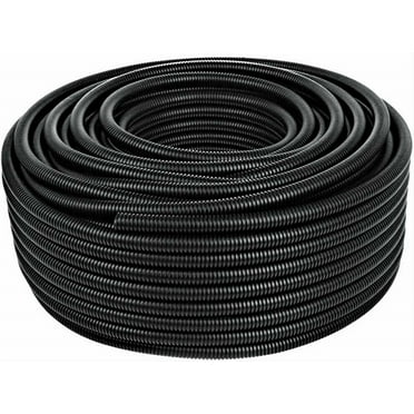 10 Ft. 3/4" Split Wire Loom Conduit Polyethylene Tubing Black Color Sleeve Tube