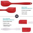 thumbnail image 4 of Silicone Cutlery, 6 Piece Silicone Cooking Set Silicone Spatula for Cooking and Baking, 4 of 5